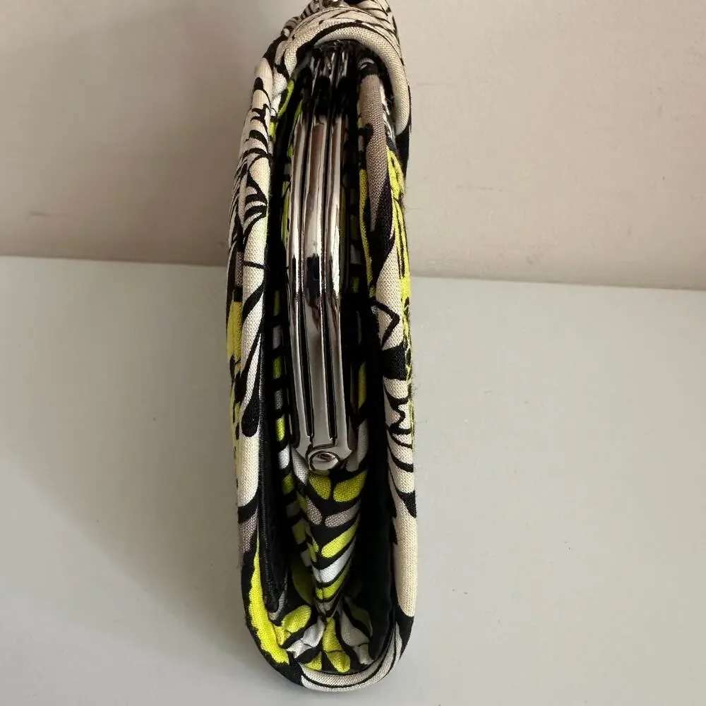 Vera Bradley Citron Kiss 'N Snap Wallet Large Organizational Clutch Carry All - Picture 2 of 11